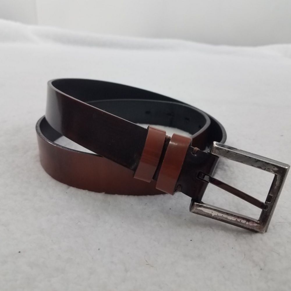 ~ Kenneth Cole Size 36‎ Brown Mens Handcrafted Genu